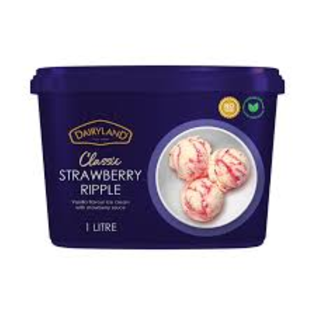 DAIRYLAND STRAWBERRY RIPPLE 1LTR